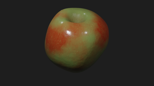 Apple with procedural texture preview image